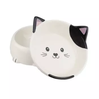 Dogman Миска керамическая 2 в 1 для кошек и собак Мурка, 230 мл и 160 мл