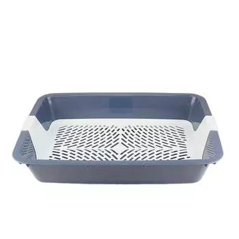 Dogman Туалет большой для кошек, 31х41х7,5 см, темно-серый