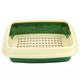 Dogman Туалет средний для кошек Триплекс, 34х44х15 см, болотный