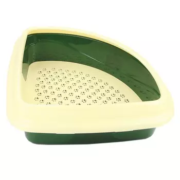 Dogman Туалет для кошек Триплекс угловой, 42х42х15см