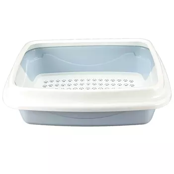 Dogman Туалет средний для кошек Триплекс, 34х44х15 см, светло-голубой