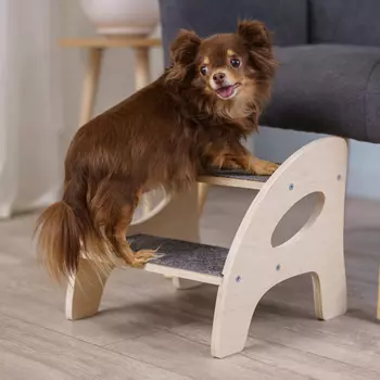 Домоседы Лесенка для кошек и собак мелких пород, 33х33х30 см, бежевый