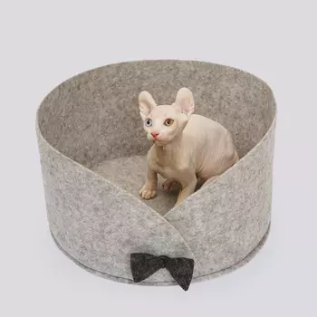 Домоседы Лежак для кошек и собак мелких пород Бантик, 38х38х22 см