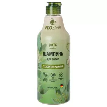 Ecozavr Шампунь для собак с хлоргексидином 500мл