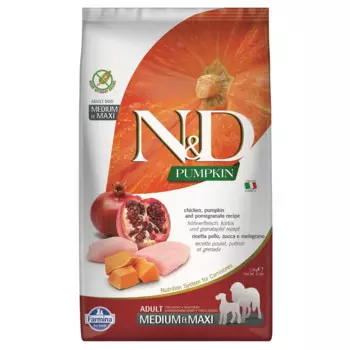 Farmina N&D PUMPKIN сухой корм для собак средних и крупных пород, с курицей, тыквой и гранатом, 2,5кг