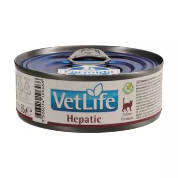 Farmina Vet Life Hepatic Влажный корм (консервы) для кошек при заболевание печени, 85 гр.
