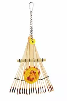 Fauna Игрушка для птиц бамбуковые грабли, 25см