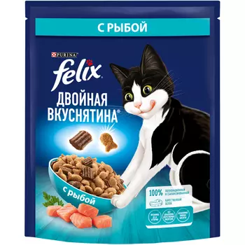Felix Двойная Вкуснятина для взрослых кошек с рыбой 200 г