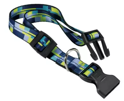 Ferplast Ошейник для собак нейлоновый Arleccino, обхват шеи 36-56 см, ширина 2 см, синий