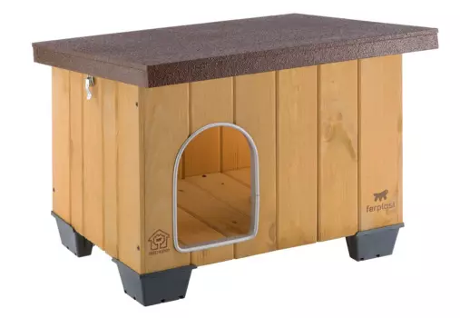 Ferplast Будка деревянная для собак Canile Baita 50, 56x46,5x41,5 см