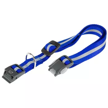 Ferplast CLUB REFLEX Ошейник для собак 56х2см нейлон со светоотражающей полоской и магнитным замком, синий