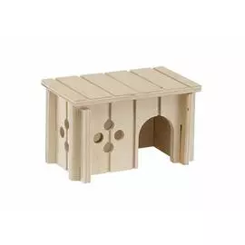 Ferplast Дом деревянный для хомяков Sin 4643, 14,5x9,5x8,5 см