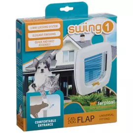 Ferplast Дверь для кошек и собак мелких пород Свинг 1SB, 21,5x24 см