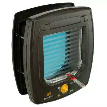 Ferplast Дверь для кошек и собак мелких пород Swing 5 Tunnel, 22,5x9,6x25,2 см, коричневая