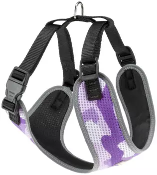 Ferplast Шлейка для собак Nikita Fashion, S, обхват шеи 24-31 см, обхват груди 30-41 см, ширина 15 мм, фиолетовая