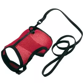 Ferplast Шлейка для кошек и кроликов с поводком Jogging Extra large, 24-28x30-38 см