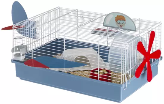 Ferplast Клетка для хомяков Criceti 9 Plane, 46x29,5x23 см, голубая