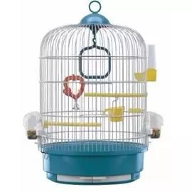 Ferplast Клетка с комплектом аксессуаров для птиц Регина, 32,5x49 см, белая