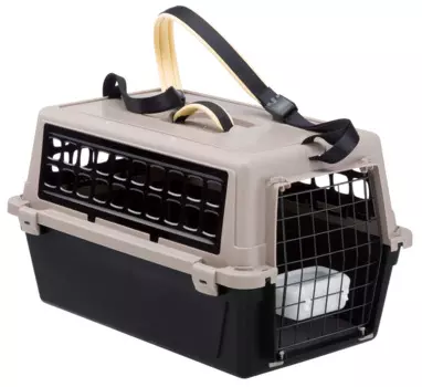 Ferplast Переноска для кошек и собак мелкого размера Atlas 10 Trendy+, 48х32,5х29 см, черный