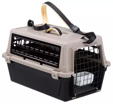 Ferplast Переноска для кошек и собак мелкого размера Atlas 20 Trendy+, 58х37х32 см, черный