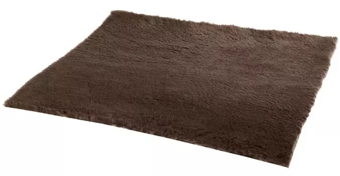 Ferplast Меховой коврик для кошек и собак мелких и средних пород Plaza, 100х75 см, цвет в ассортименте