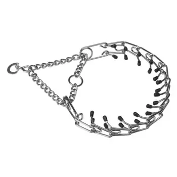 Ferplast Ошейник для собак строгий Chrome, обхват шеи 62 см, ширина 2 см, серебряный