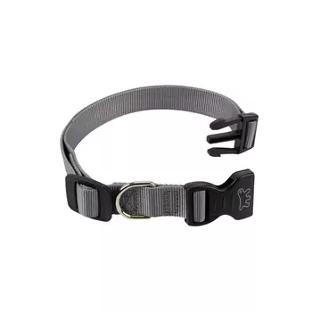 Ferplast Ошейник нейлоновый с пластиковым креплением для собак Club, объем шеи 45-70 см, ширина 2,5 см, серый