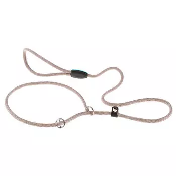 Ferplast Поводок с петлей-ошейником для собак Sport, длина 160 см, ширина 0,8 см, серый