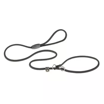 Ferplast Поводок-шнур с ошейником-петлей для собак Sport GC, 170х2 см, черный
