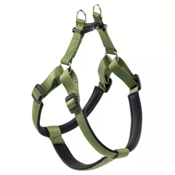 Ferplast Шлейка для собак на мягкой подкладке Daytona Large, обхват шеи 65-70 см, обхват груди 66-73 см, оливковый