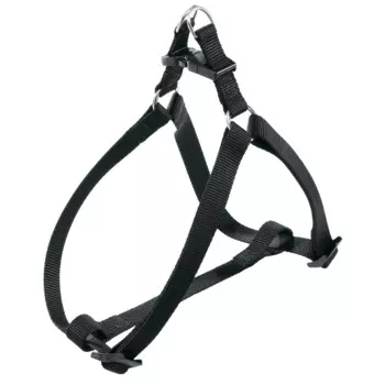 Ferplast Шлейка нейлоновая для собак Easy, L, объем шеи 54 см, объем груди 78 см, ширина 20 мм, черная