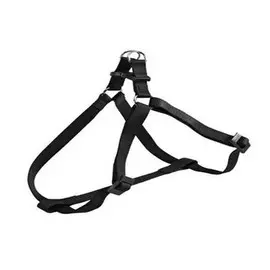 Ferplast Шлейка нейлоновая для собак Easy, S, объем шеи 35 см, объем груди 53 см, ширина 10 мм, черная