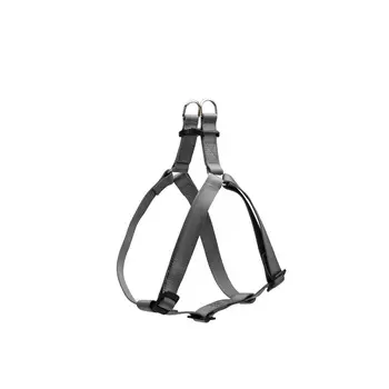 Ferplast Шлейка нейлоновая для собак Easy, M, объем шеи 45 см, объем груди 63 см, ширина 15 мм, серая