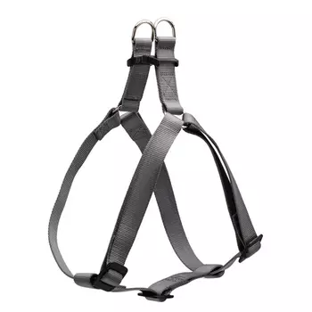 Ferplast Шлейка нейлоновая для собак Easy, XS, объем шеи 33 см, объем груди 46,5 см, ширина 10 мм, серая