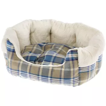 Ferplast Софа с мехом для кошек и собак мелких пород Etoile 4, 50х60х21 см, синий