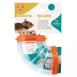 Ferplast Труба-поворот для хомяков Tube, 6 см, оранжевый