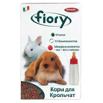 Fiory Puppypellet Корм для крольчат гранулированный, 850 г