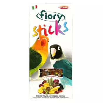 Fiory Sticks Палочки для средних попугаев с фруктами, 2х60 г