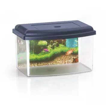 Georplast Аквариум пластиковый, 5,5 л, серый