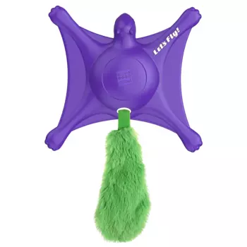 GiGwi Игрушка для собак Белка-летяга с пищалкой, фиолетовая 27 см