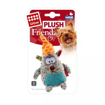 GiGwi Игрушка для собак Медведь с пищалкой 10 см