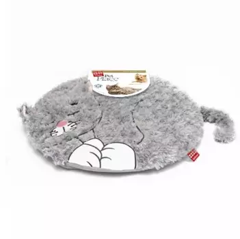 GiGwi Лежанка фигурная плюшевая Кошка для животных мелких пород, 40х50х5 см, цвет в ассортименте