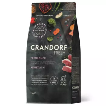 Grandorf Fresh Adult Mini Сухой корм для собак мелких пород, с уткой и бататом, 3 кг