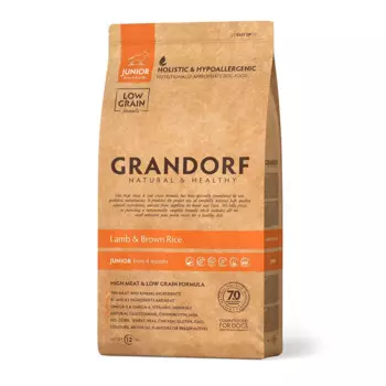 Grandorf Сухой корм для юниоров всех пород, ягненок с рисом, 12кг