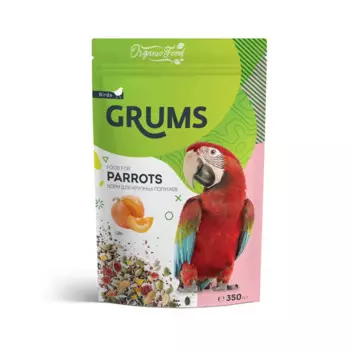 GRUMS Корм для крупных попугаев, 350 гр.