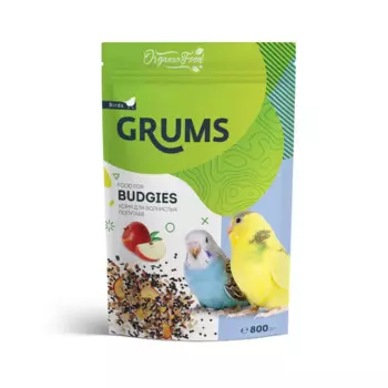 GRUMS Корм для волнистых попугаев, 800 гр.