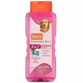 Hartz Шампунь-кондиционер для длинношерстных собак Хартц 3 в 1 тропический бриз, 532 мл