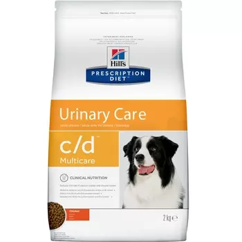 Hill's Prescription Diet c/d Multicare Urinary Care сухой корм для собак, с курицей, 2кг