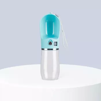 HiPet Бутылка для воды для кошек и собак, 380 мл, мятный