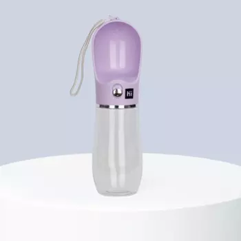 HiPet Бутылка для воды для собак и кошек, 550 мл, лавандовый